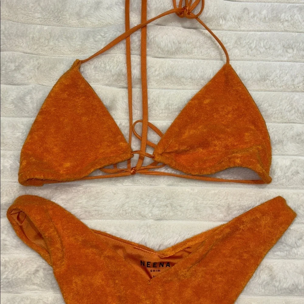 Oh Polly Vibrant Orange Bikini Set